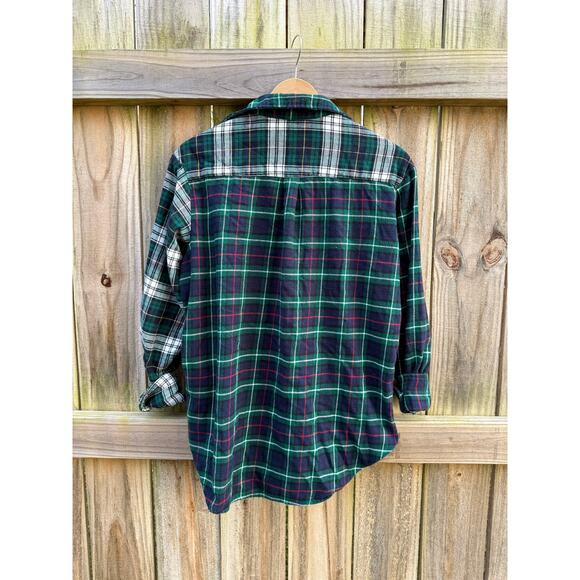 GAP Patchwork Flannel Cozy Vintage Shirt - Picture 5 of 9